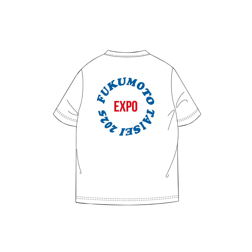 「EXPO」バックプリントTシャツ<ホワイト>