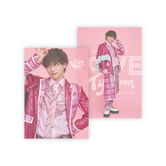 「ゼロキョリ」クリアポスター（2枚1セット）Love Typhoon ver.