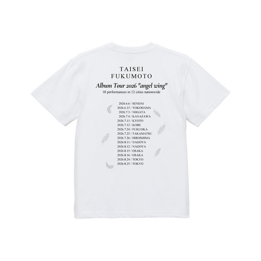 angel wing Tシャツ<ホワイト>