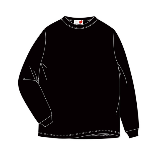 「エゴハロ」ロングスリーブTシャツ<ブラック>