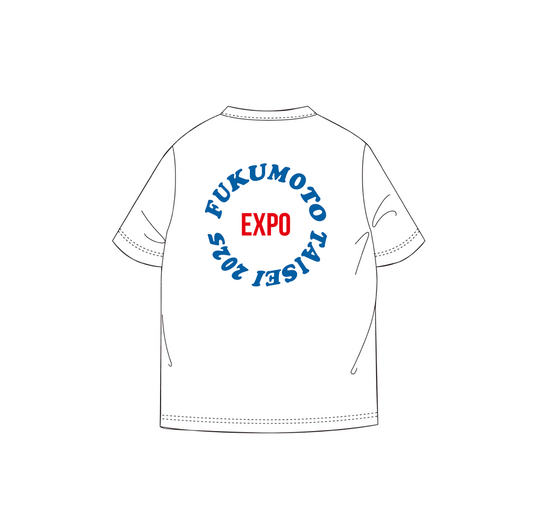 「EXPO」バックプリントTシャツ<ホワイト>
